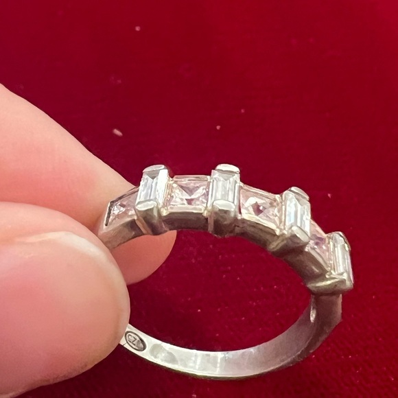 Vintage morganite sterling silver ring - Picture 4 of 5